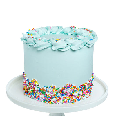 Blue Sprinkle Cake