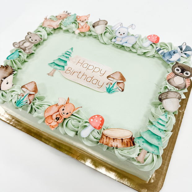 Woodland Party Cake