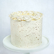 Gold Splatter Vanilla Cake - Staij & Co.